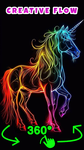 Glow Lines Art - Rotate Lines Screenshot 3 - AppWisp.com