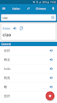 screenshot of Italian-Chinese Dictionary