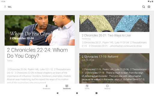 Screenshot of God Centered Life Ministries