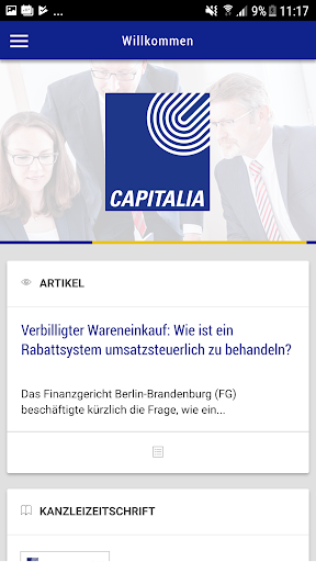 Capitalia Steuerberatung Screen 2