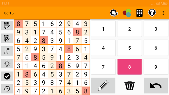 Tangkapan Layar Teka-teki Offline Sudoku Ultimate