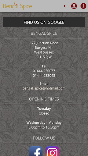 Bengal Spice Burgess Hill Screen 3
