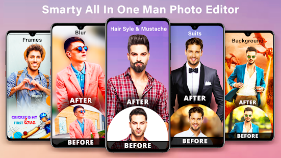 Smarty : Man editor app & background changer for pc screenshots 1