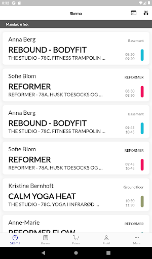 Android application REMEDY HEALTH CLUB screenshort