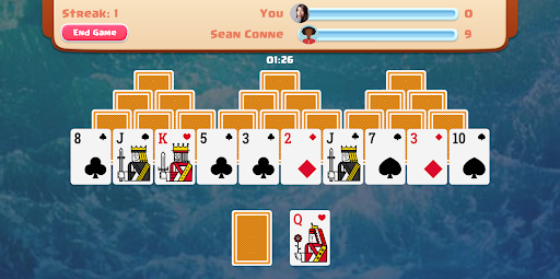 Android application TriPeaks Solitaire Multiplayer screenshort
