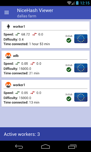 NiceHash Viewer Screen 3
