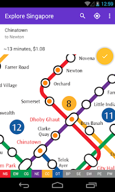 Explore Singapore MRT mapのおすすめ画像2