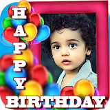 Birthday Greeting Cards Maker: Create photo frames icon