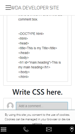 WDA Web Developer Association Screen 2