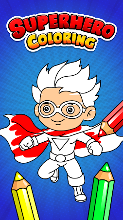 Game screenshot Super Hero Games Coloring mod apk