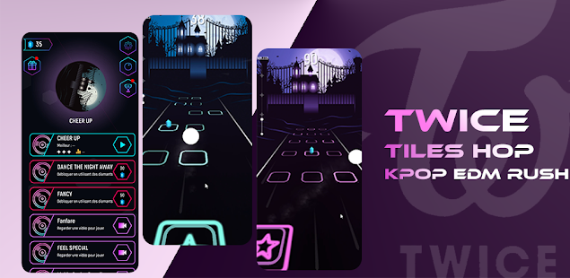Twice Tiles Hop: KPOP EDM Rush 0.1 screenshots 1
