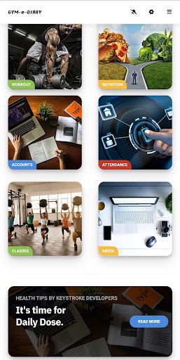 GYMeDIARY - Member App Screen 2