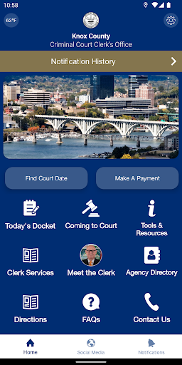 Android application Knox Co. Criminal Court TN screenshort