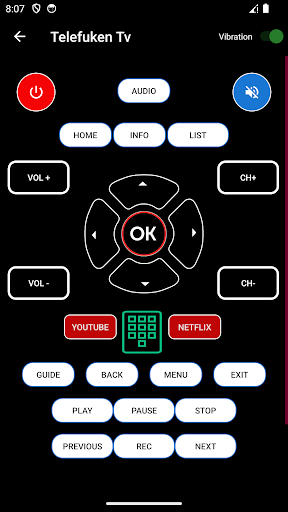 Remote for Telefuken Smart Tv Screen 3