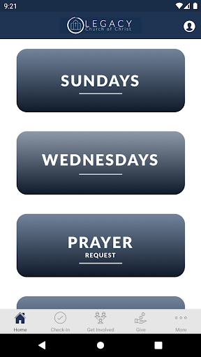 Android application Legacy Church of Christ screenshort