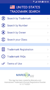 U.S. Trademark Search Tool Screenshot