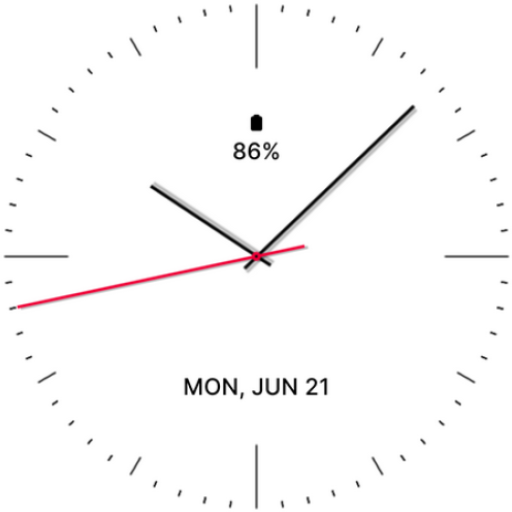 Minimal White Watch Face logo