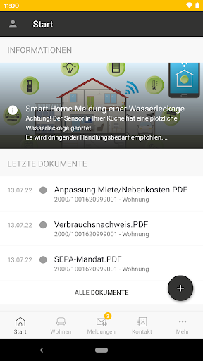 Android application Postbau screenshort