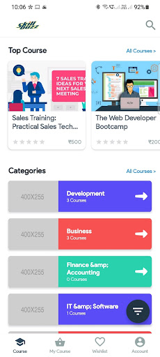 Android application Skill Buzz screenshort