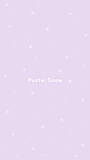 Android application 카카오톡 테마 - 파스텔 스노우_보라 screenshort