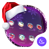 Purple Dream Christmas- APUS Launcher Free Theme icon