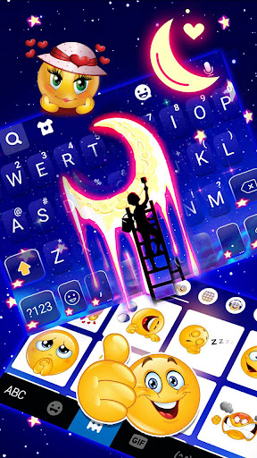 Shiny Moon Keyboard Theme Screen 3