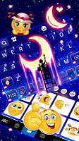 screenshot of Shiny Moon Keyboard Theme