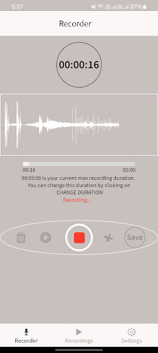 Voice Recorder Screenshot 3 - AppWisp.com