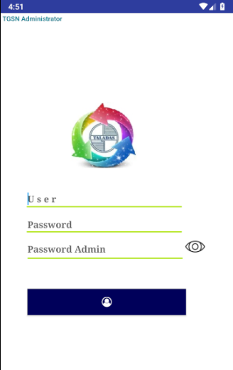 Android application TGSN Admin screenshot