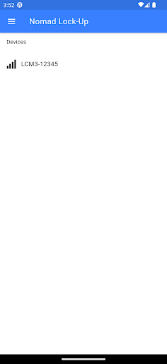 Android application Nomad LockUp screenshort