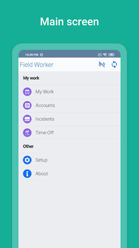 Android application Resco screenshort