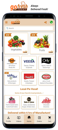 Android application GoFresh Today screenshort