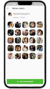 Romantic Kiss WA-Sticker 2.5 screenshots 1