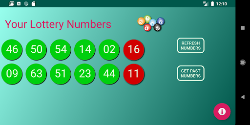 Lottery Win Numbers Screen 3