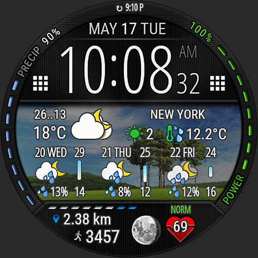 Digital Weather Watch face P2 logo