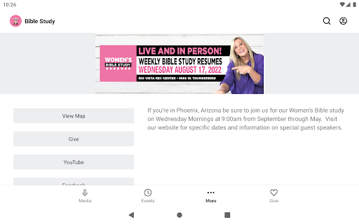 Screenshot of Women's Bible Study