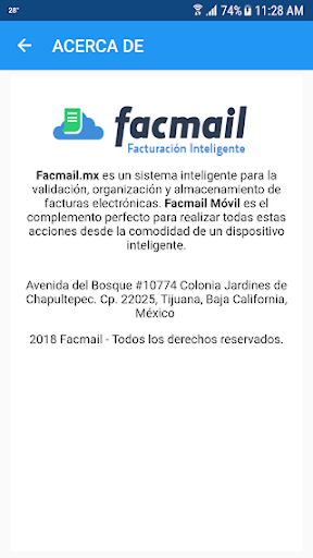 Facmail - Buzón CFDi Screen 3