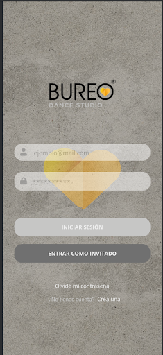 Android application Bureo Dance Studio screenshort