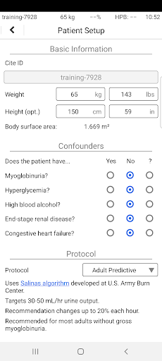 Burn Navigator Screen 2