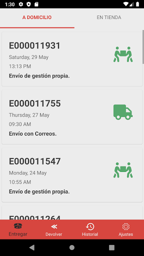 App establecimientos Eup Screen 2