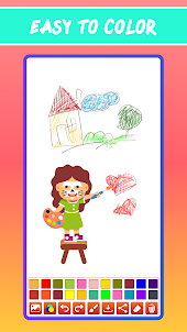 Kids Drawing & Coloring Game