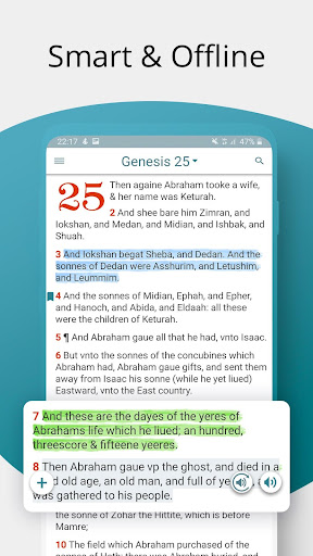 Android application 1611 King James Bible, KJV screenshort
