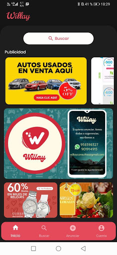 Android application Willay App screenshort