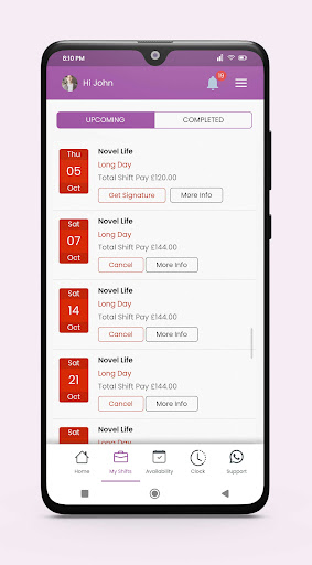 CareStaff24 Screen 3