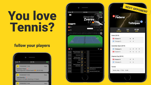 Android application Tennis Fan - ATP / WTA screenshort
