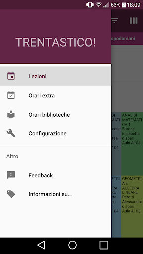 Trentastico! - Orari UniTN Screen 3