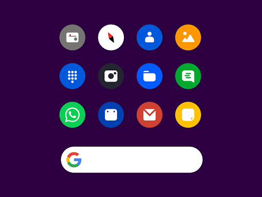 Screenshot of Roundy Icon pack - round pixel