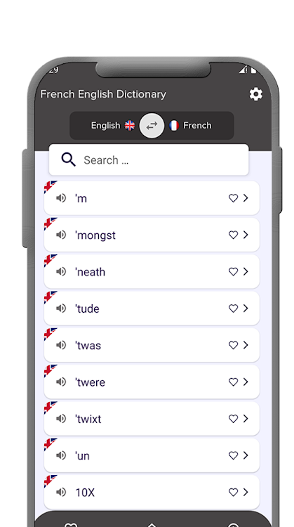French - English dictionary - 1.2 - (Android)