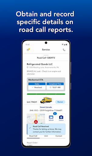 Screenshot of Penske Service