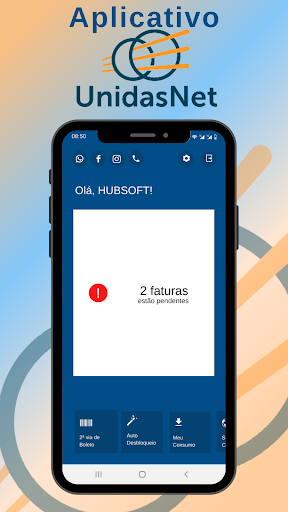 Android application UnidasNet screenshort